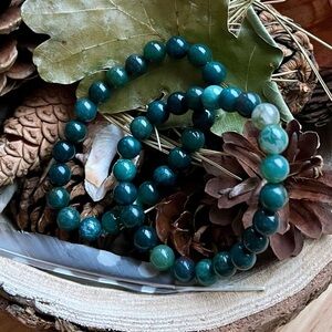 🆕New Moss Agate 8mm Healing Gemstone Bracelet